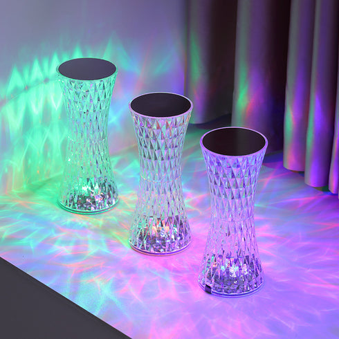 Crystal Diamond Shaped Table Lamp- Small Waist (S2)